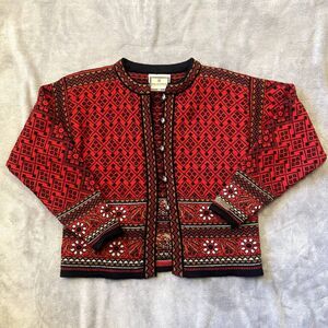 Dale of Norway Red Geometric Sweater